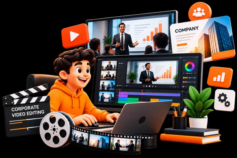 High-Impact Corporate Video Editing Services
