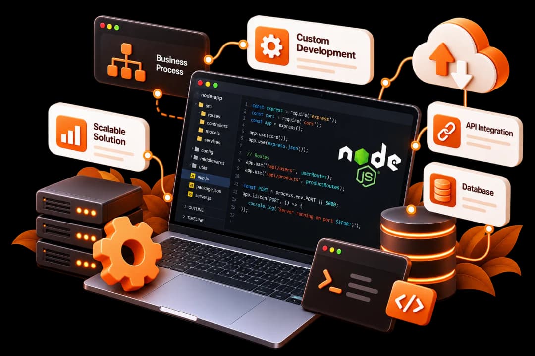 Custom Node JS Development - Vibhas Tech