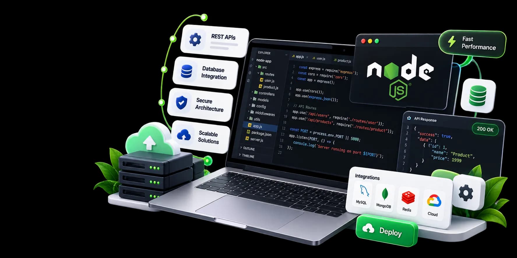 Node JS Development Services in Ahmedabad - Vibhas Tech