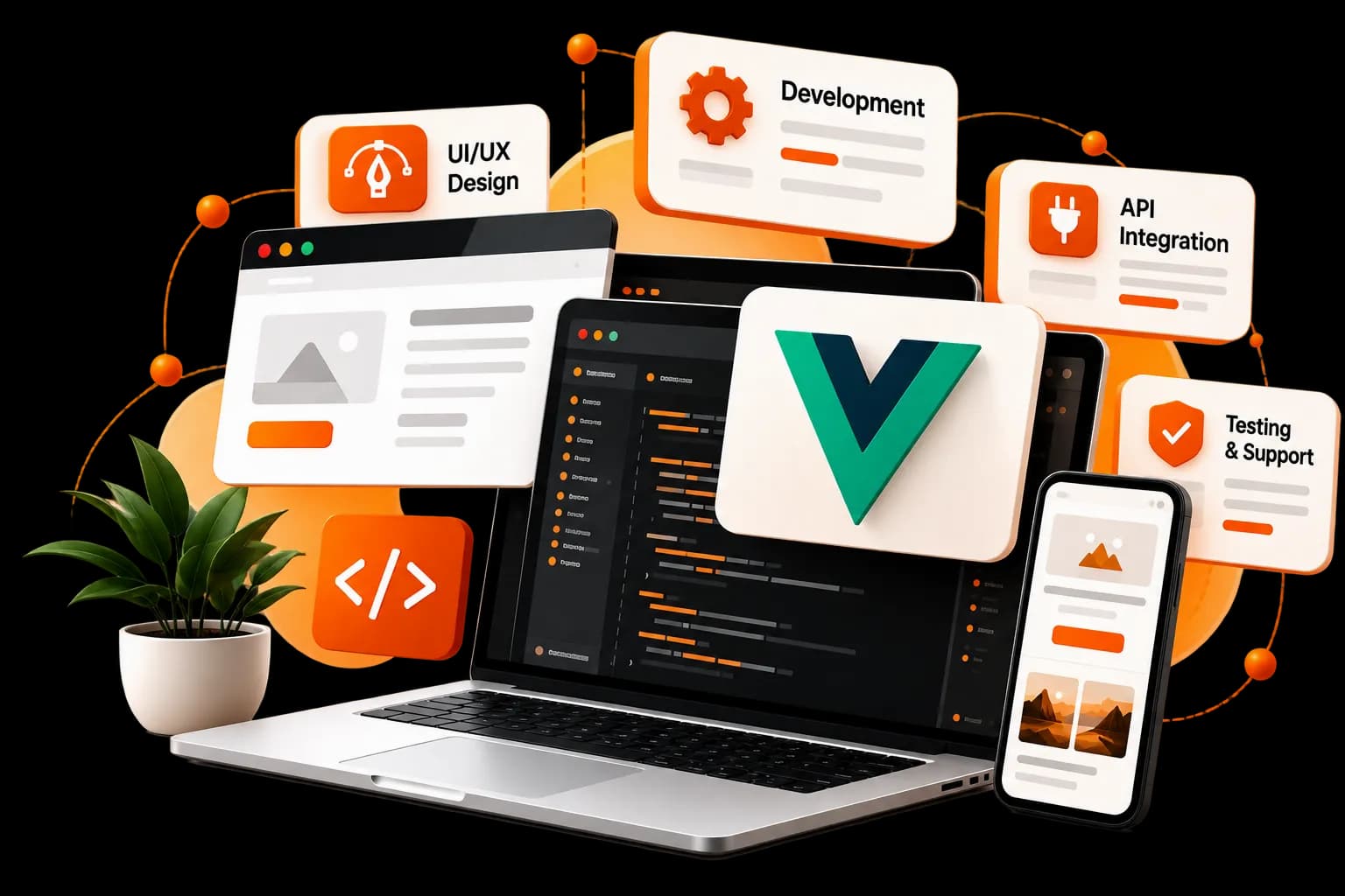 Vue Js Development Services in Ahmedabad - Vibhas Tech