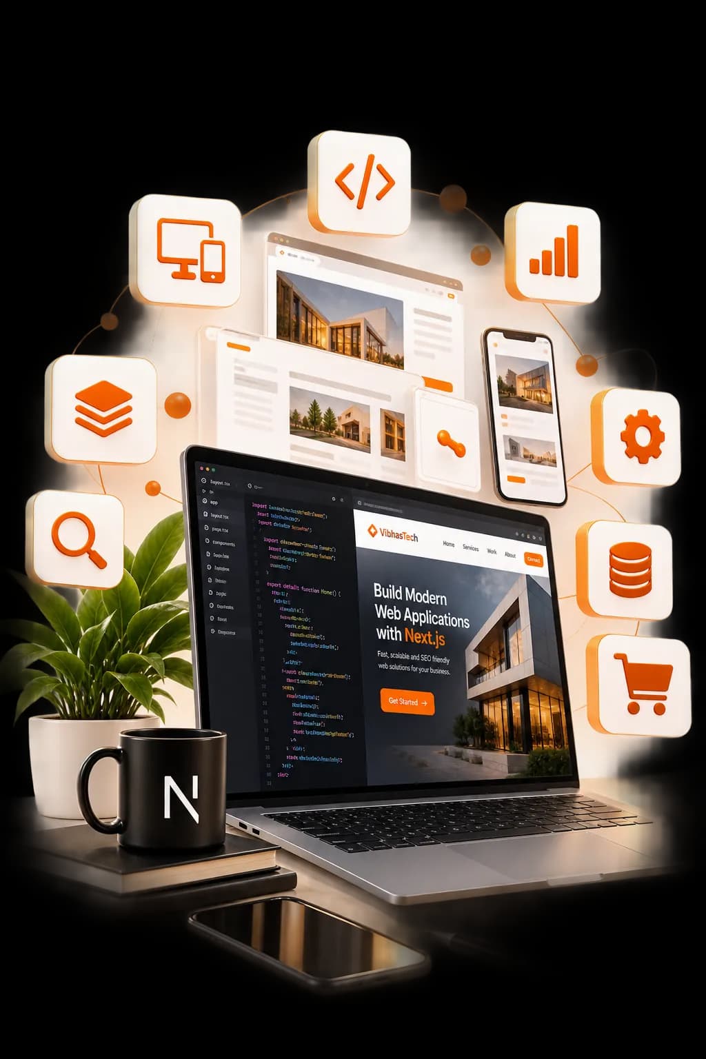 Create Modern Web Experiences with Next JS - Vibhas Tech